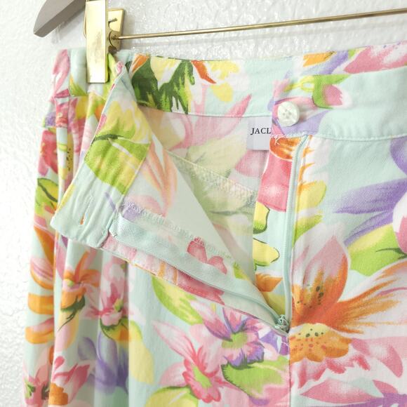 Jaclyn Smith Floral Skirt Womens 14 / 16 ALTERED Summer Midi Tea Length … - Picture 10 of 13